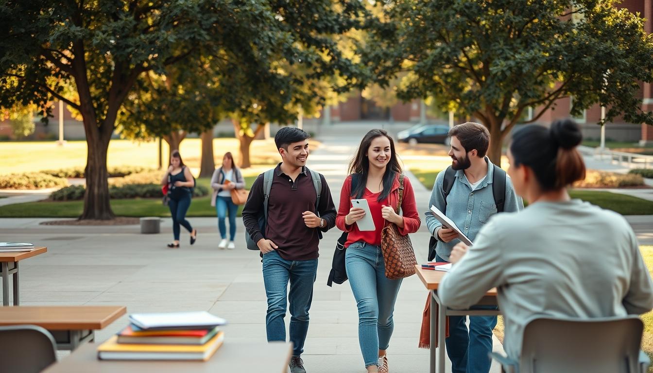 Students working in research laboratory